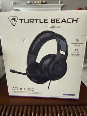 Turtle Beach Atlas 200 Wired Gaming Headset - Black